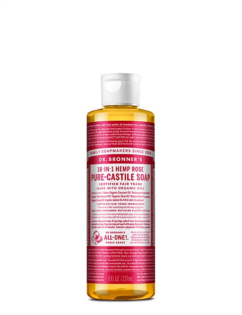 LIQUID CASTILE SOAP 237ML - ROSE