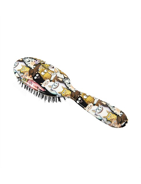 Boar Bristle Small Hair Brush - Cats & Dogs