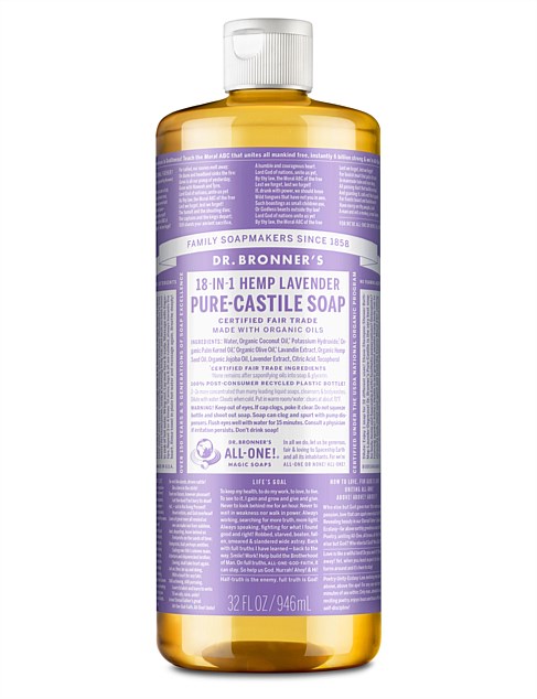 LIQUID CASTILE SOAP 946ML - LAVENDER