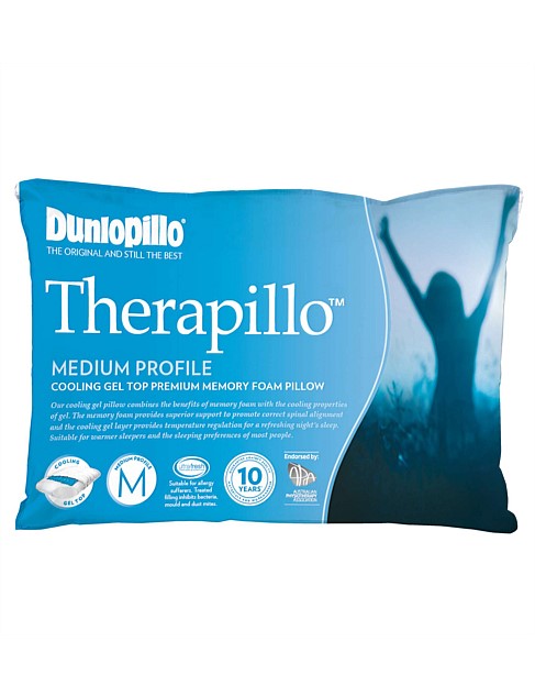 Therapillo Cooling Gel Medium Profile Memory Foam Pillow