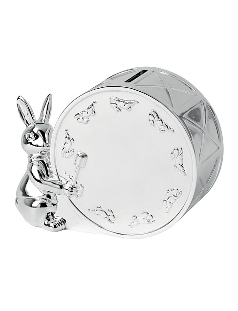 Bunnykins Silver Money Box 10cm