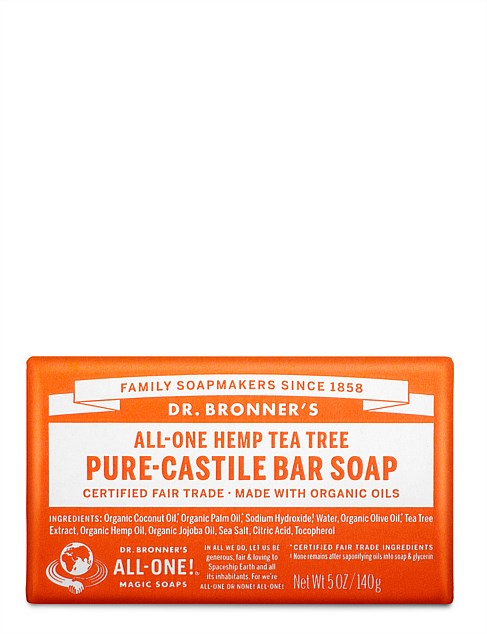 Pure-Castile Bar Soap - Tea Tree 140g