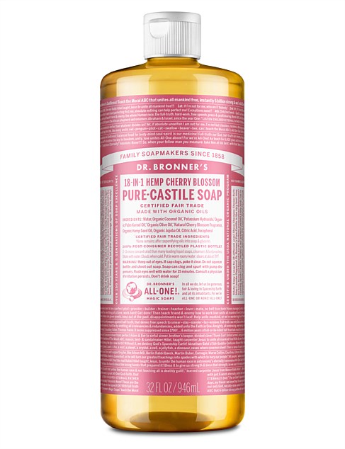 LIQUID CASTILE SOAP 946ML - CHERRY BLOSSOM