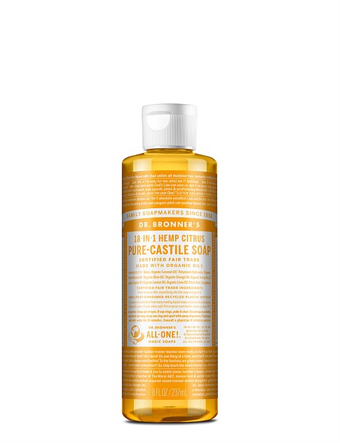 Liquid Castile Soap 237ml - Citrus Orange