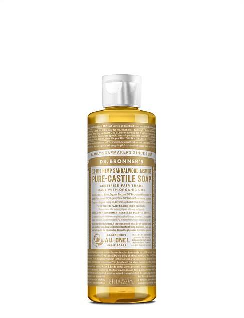 Liquid Castile Soap 237ml - Sandalwood Jasmine