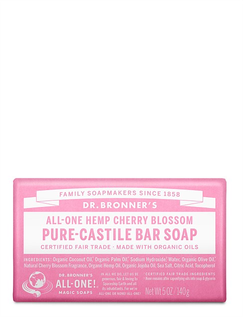 Pure-Castile Bar Soap - Cherry Blossom 140g