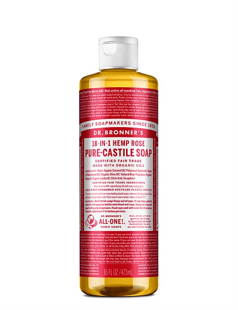 LIQUID CASTILE SOAP 473ML - ROSE