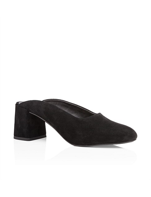 Ira Suede Mule With Block Heel