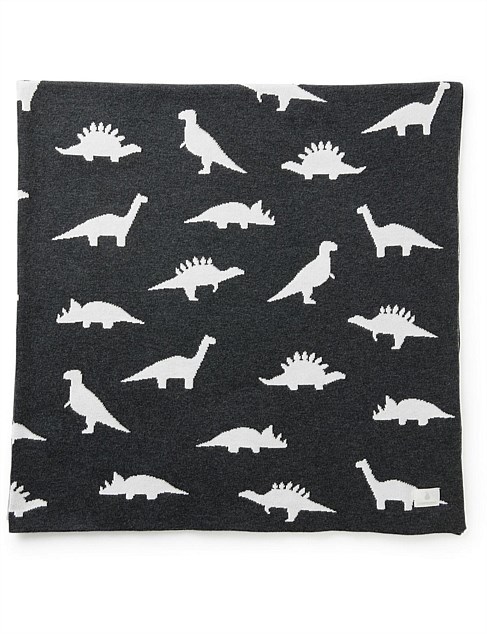 Dinosaur Knit Blanket