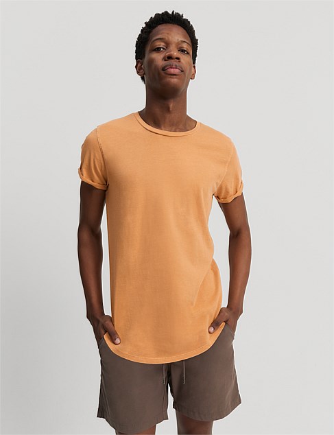 Australian Cotton Longline Garment Dyed T-Shirt