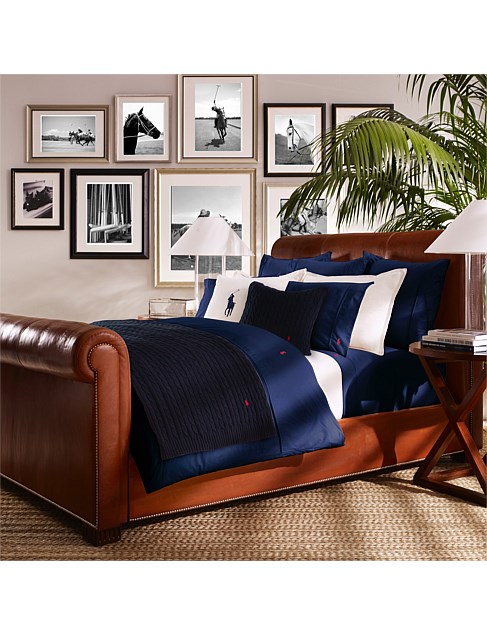 Player Navy Single Bed Fitted Sheet