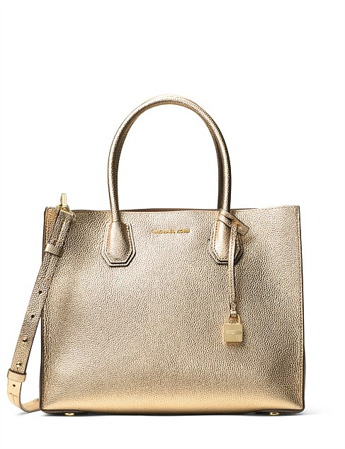 large metallic tote