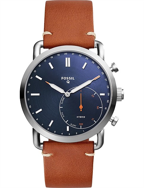 Q Commuter Brown Hybrid Smartwatch