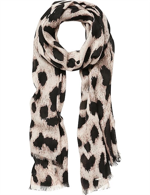 Ocelot Animal Print Scarf