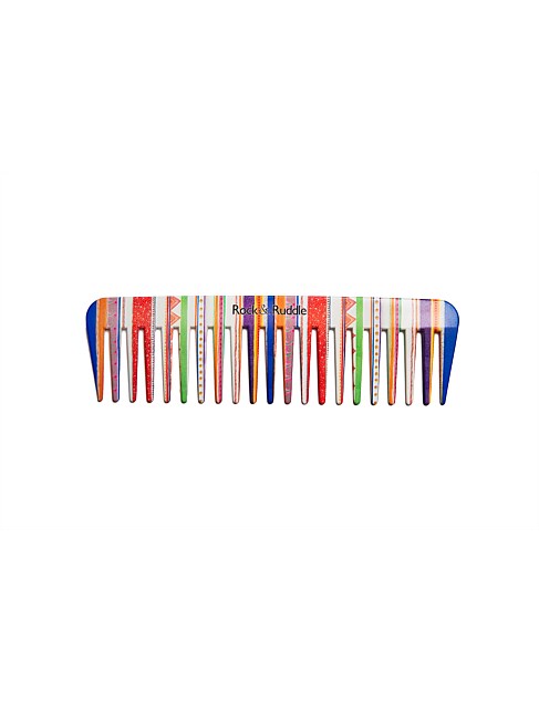 Rock & Ruddle Wide Tooth Comb - Folio Stripe