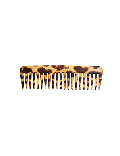 Rock & Ruddle Wide Tooth Comb - Leopard Fur