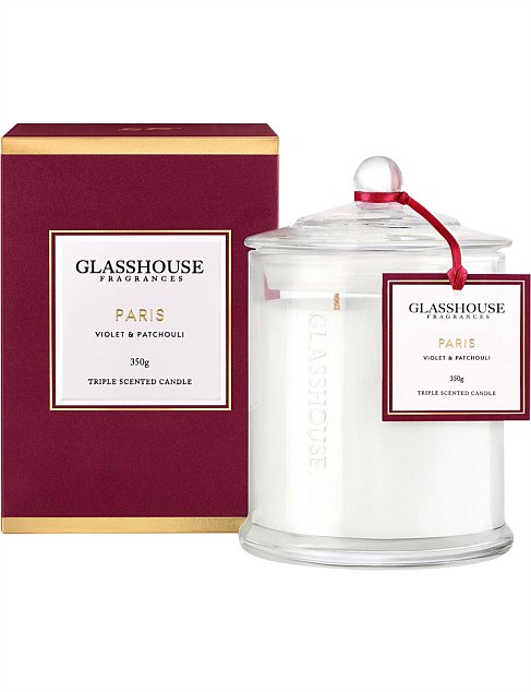 Paris (Violet & Patchouli) - Triple Scented 350g Candle