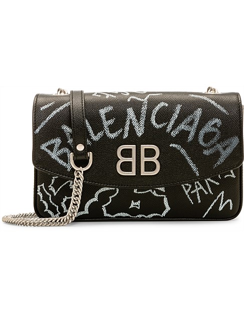 balenciaga graffiti wallet on chain