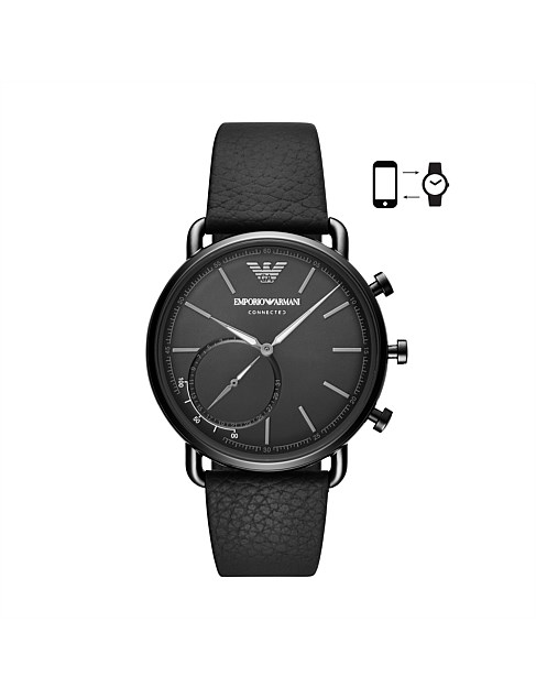 Men's Black Hybrid Smartwatch