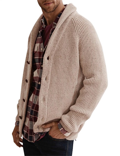 Rib Shawl Cardigan