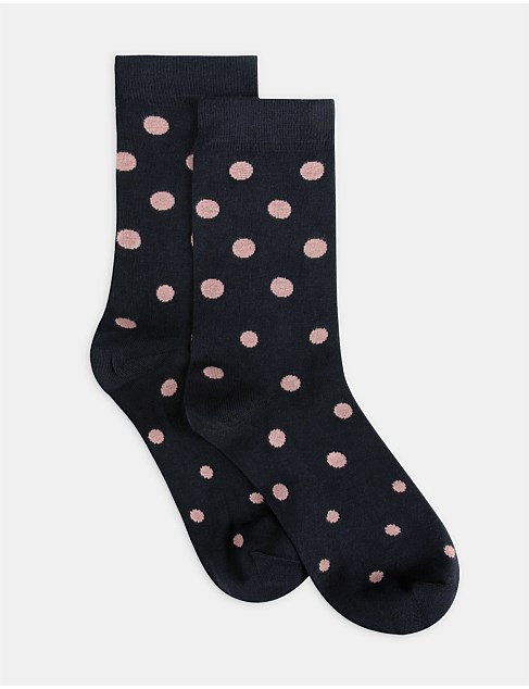 Gigi Spot Crew Cut Sock