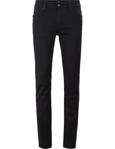 Slim-Fit Black Jeans In Italian Stretch Denim