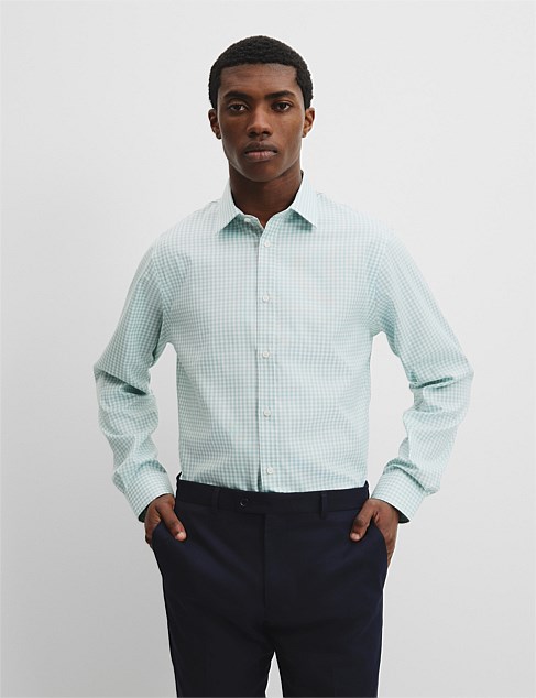 Regular Fit Gingham Travel Shirt