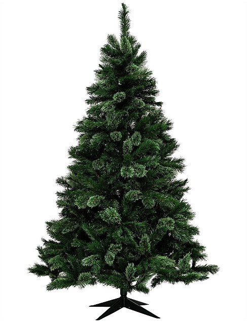 210 CM ASPEN DARK GREEN CASHMERE TIPPED CHRISTMAS TREE