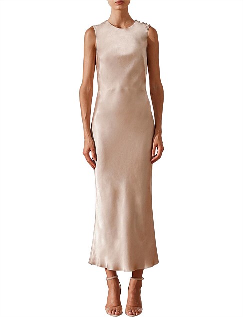 Joan Bias Sleeveless Midi Dress