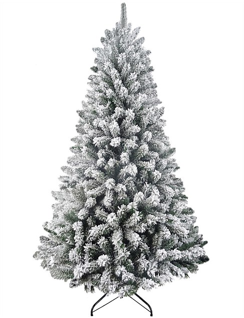 210CM NORTHSTAR FLOCKED CHRISTMAS TREE