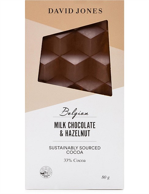 MILK CHOC & HAZELNUT 80G