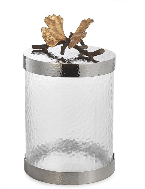 Butterfly Ginkgo Canister Small