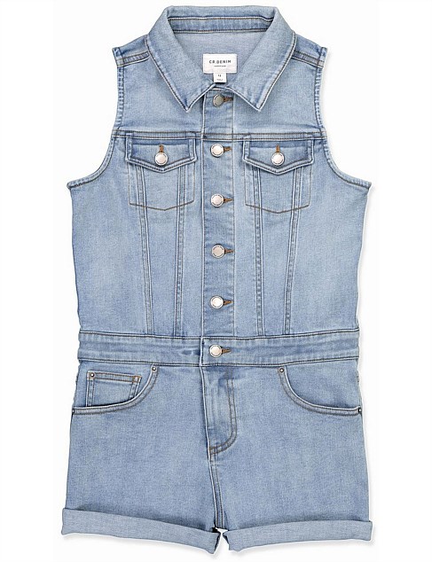 Denim Playsuit (Teen Girl 8-16)