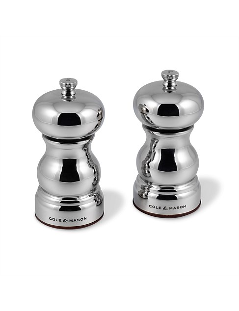 Knightsbridge Salt and Pepper Grinder Set of 2 18cm