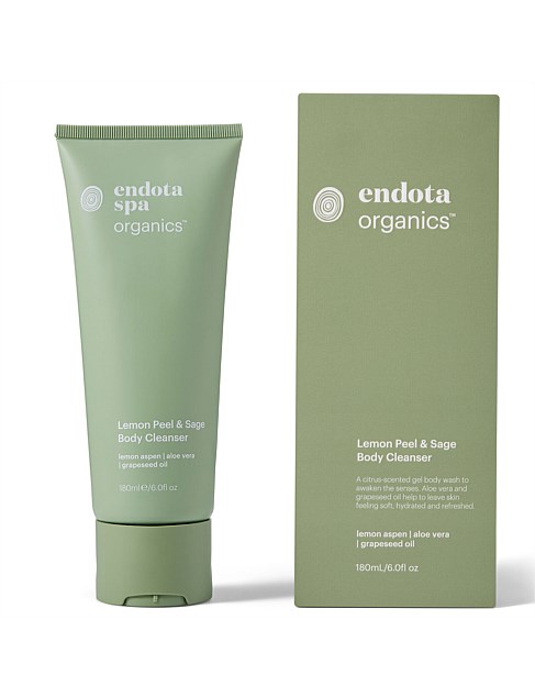 Endota lemon peel & sage body cleanser 180ml