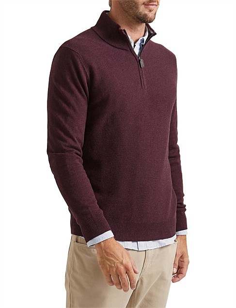 Harrison Wool Blend Quarter Zip