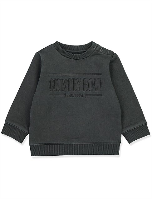 country road heritage sweat black