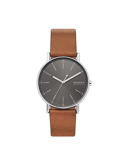 Signatur Brown Analogue Watch