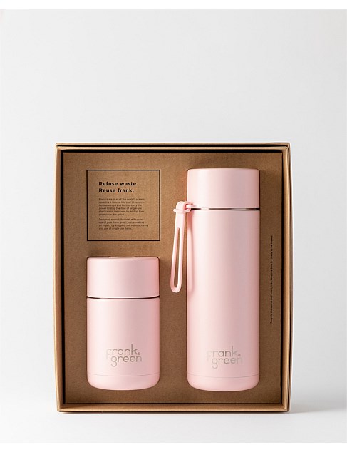 Ceramic Bottle Gift Set 600ml & 295ml - Blushed