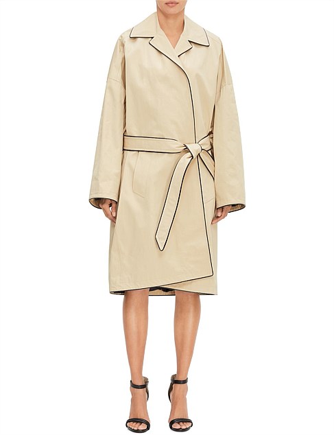 Short Cocoon Coat TRENCH STYLE