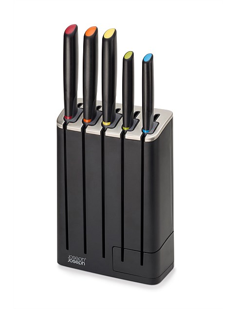 Elevate 5 Piece Slim Knife Block Set