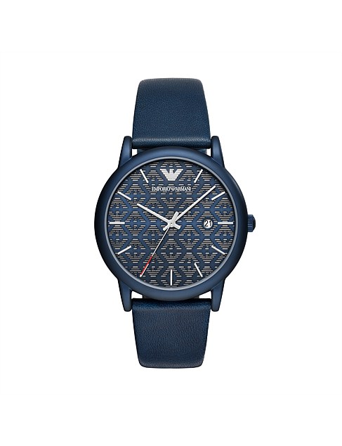 Blue Analogue Watch