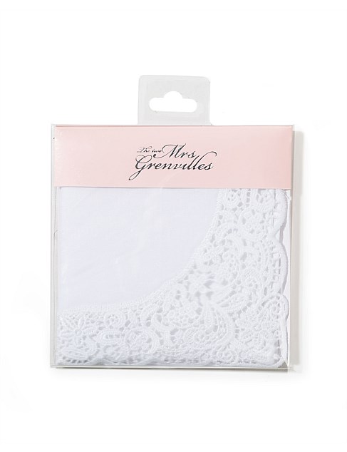 full lace edge handkerchief