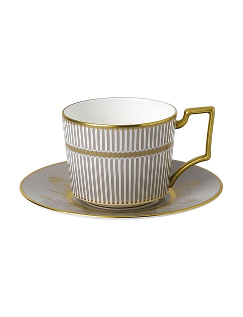 Anthemion Grey Teacup & Saucer