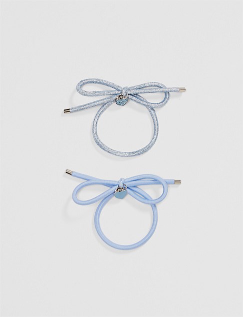 Bow Hair Tie Pack of 2