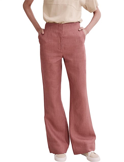 Darted Organically Grown Linen Pant