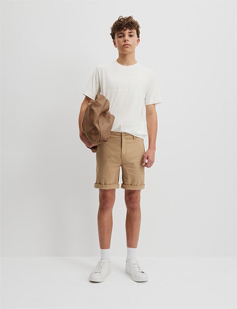 Teen Organically Grown Cotton Chino Short