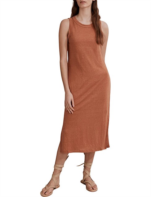 Linen Jersey Tank Dress