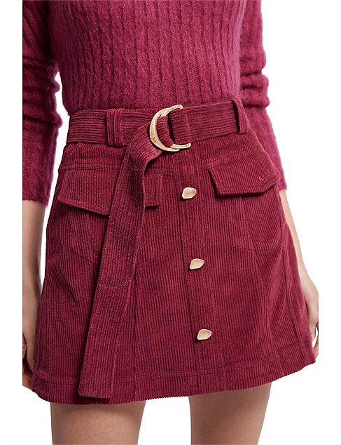 Rebellion Corduroy Mini Skirt