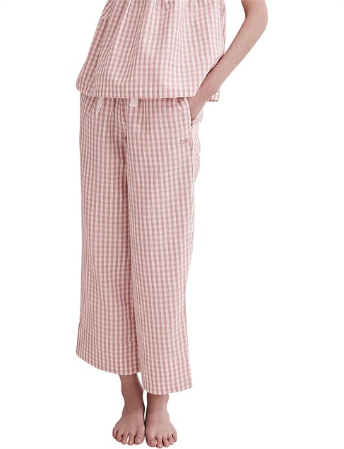 calvin klein's red check pyjama pants